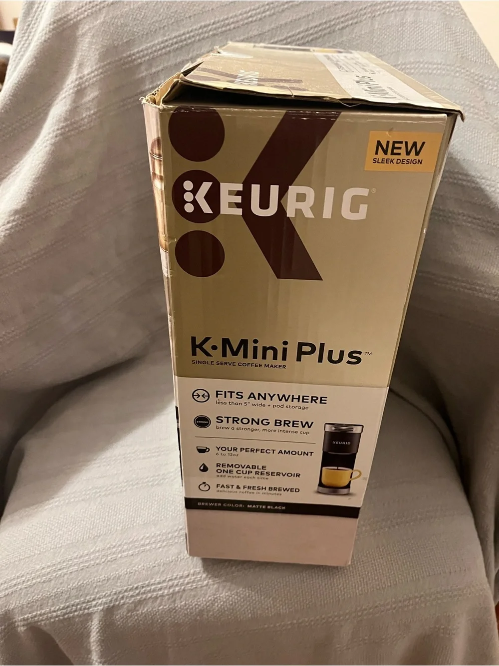 Keurig Compact Single-Serve Brewer in Black & Silver, K Mini Plus